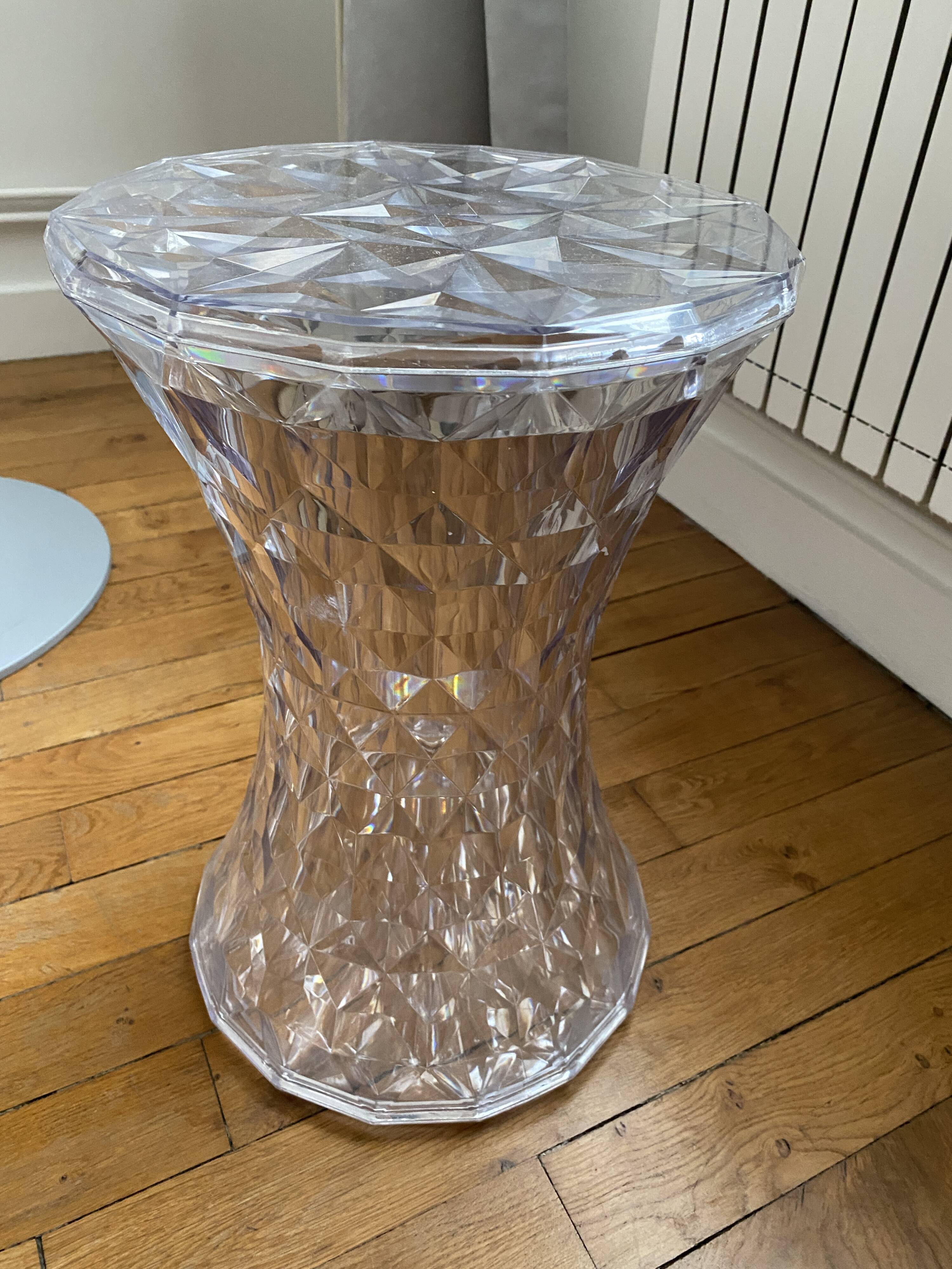 Kartell Ensemble by Philippe Starck table and 2 stools