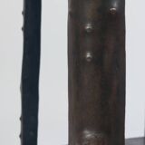 Antique Viennese side table handcrafted in wrought iron.