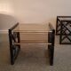 Italian sofa ends, Dalvera, rattan, 80s