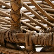 Rattan and bamboo set, Set of 2