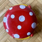Vintage wooden pull toy - Mushroom - 1960s