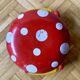 Jouet à tirer en bois vintage - Champignon - 1960
