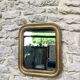 Louis-Philippe mirror gilded with gold leaf 37.5/31.5cm mercury glass