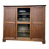vintage wooden display cabinet XL / shelf / furniture