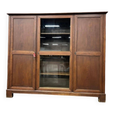 vintage wooden display cabinet XL / shelf / furniture