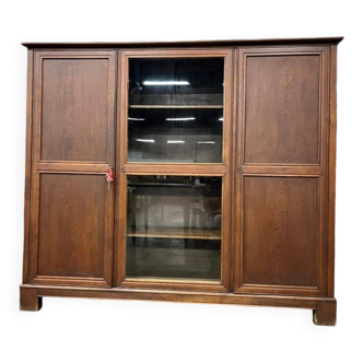 vintage wooden display cabinet XL / shelf / furniture