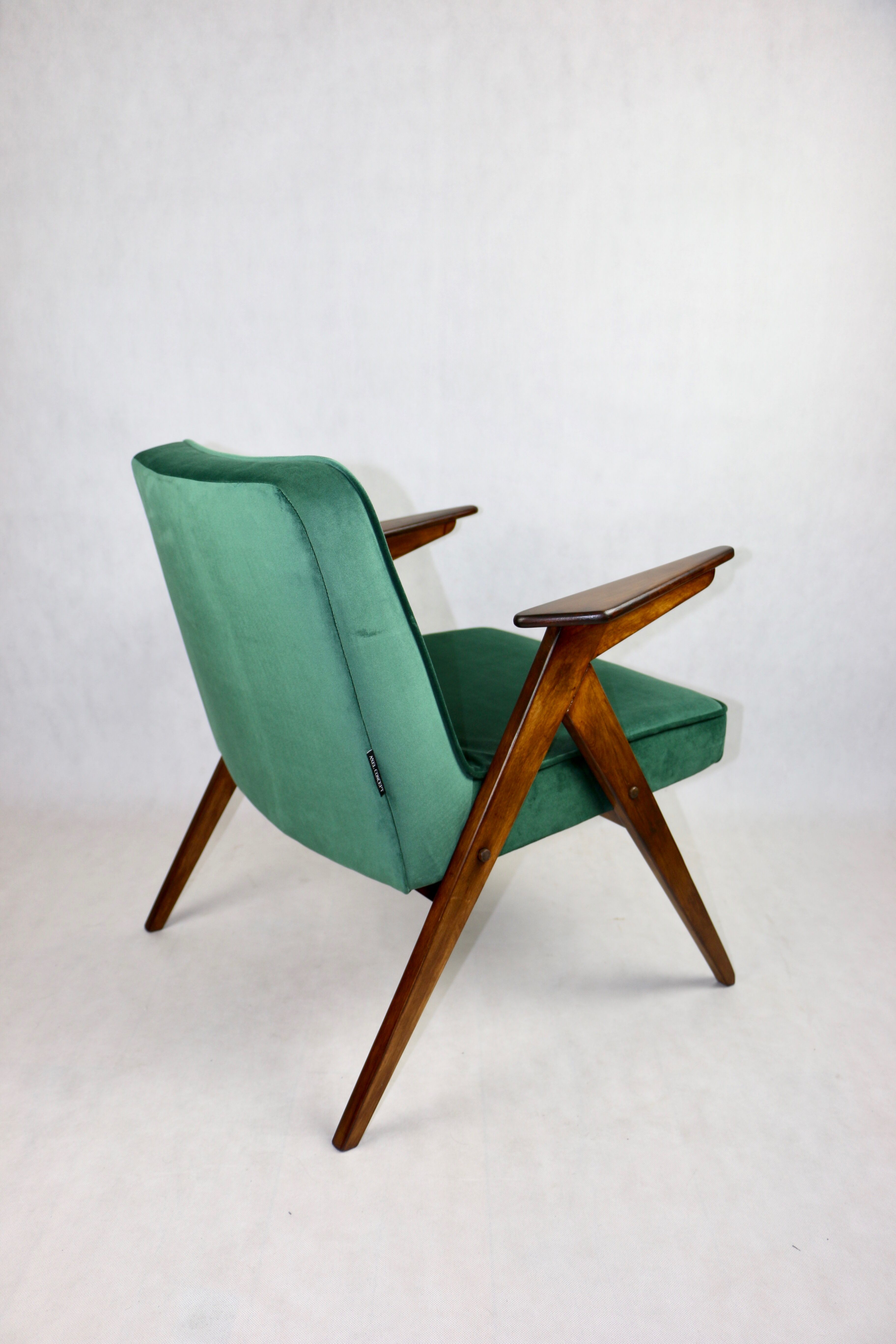 Green Bunny Armchair by Józef Chierowski, 1970s