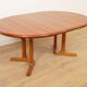 Vintage extendable round dining table | Dyrlund | Solid teak | Danish