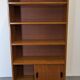 Modernist bookcase in blond oak, 1950s-1960s