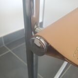 Beige leather armchair