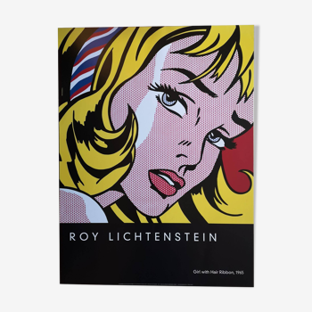 Large Poster Roy Lichtenstein - Girl with Hair Ribbon - 2003