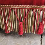 Fauteuil crapaud d'angle en velour époque Napoléon iii