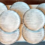 Seven flat plates from Salins, Bazas model