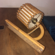 Vintage rattan wall lamp