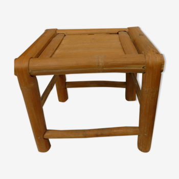 Tabouret bambou doré