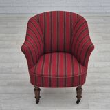 1950s, Danish lounge chair, original condition, red furniture wool.
