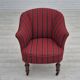 1950s, Danish lounge chair, original condition, red furniture wool.