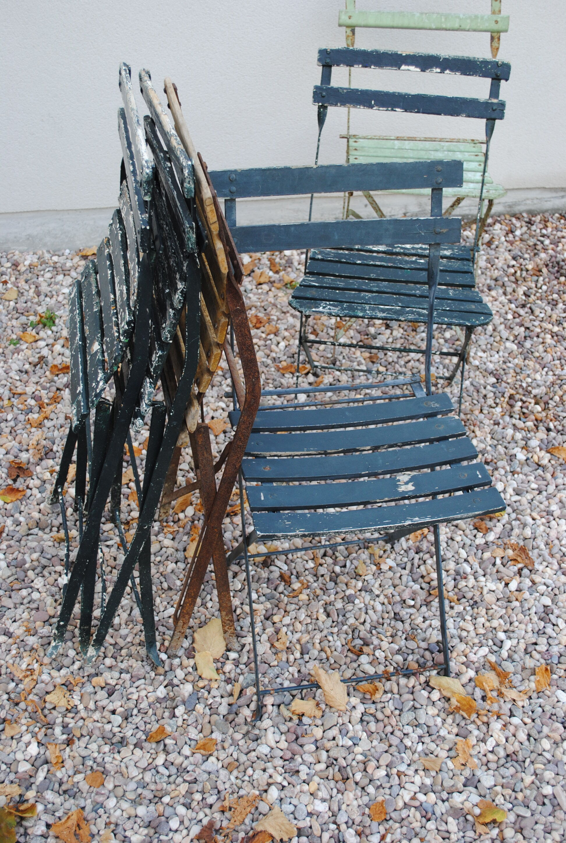 Set of folding Bistro chairs