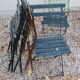 Suite de chaises pliante de bistrot