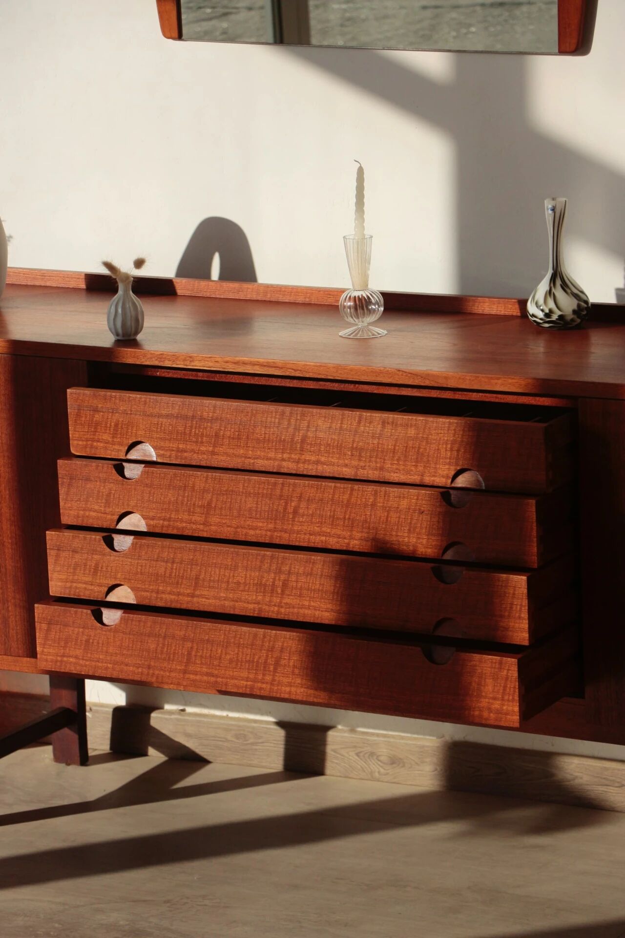 Large Scandinavian teak sideboard – Danish design – 1960s