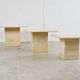 Vintage travertine nesting tables or side tables, 1970s