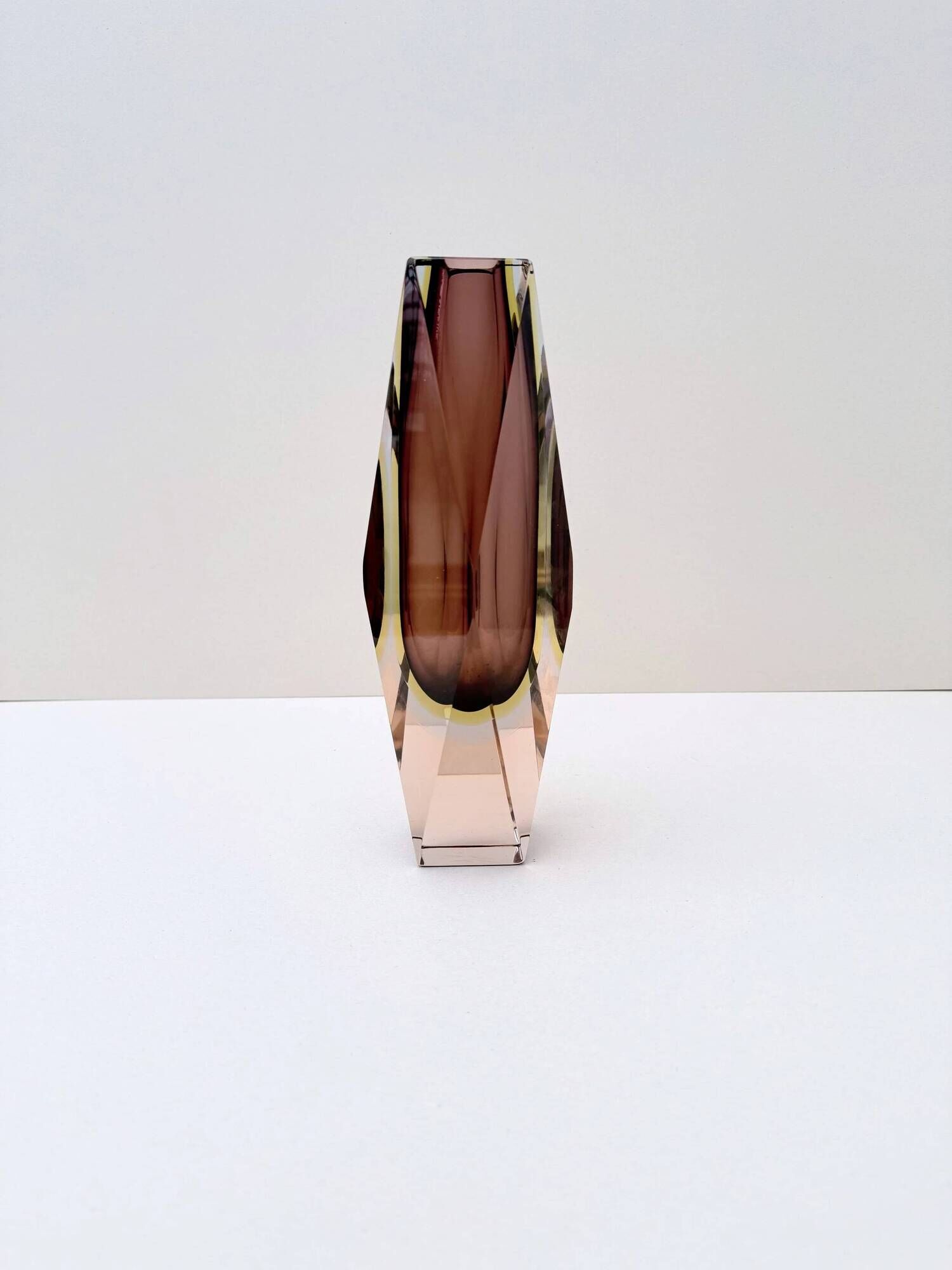 Murano vase - Sommerso in blown glass, Italy 1970