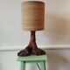 Wooden foot lamp