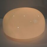 Vintage opaline ceiling lamp pair