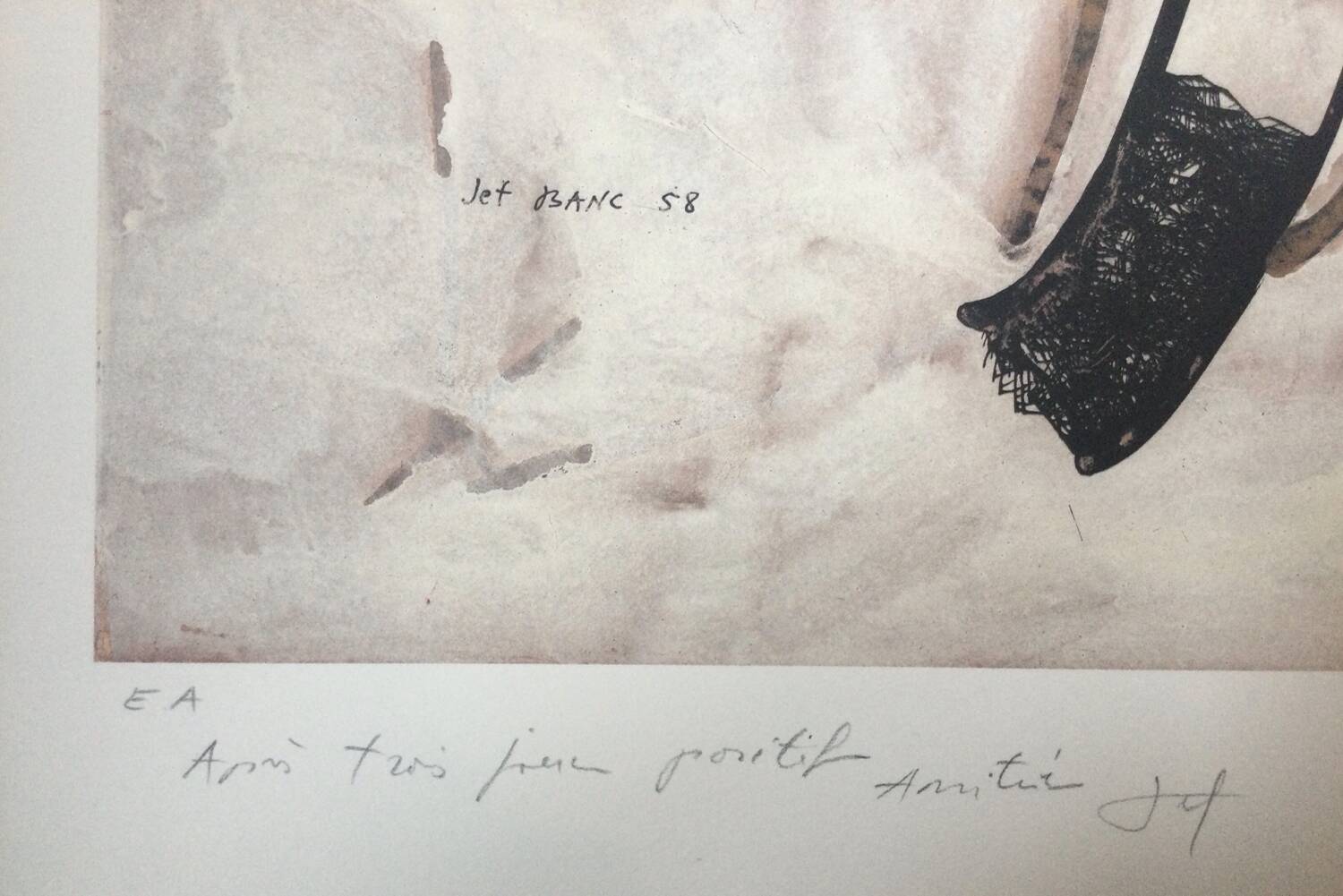 Lithograph by Josef BANC, composition 1957