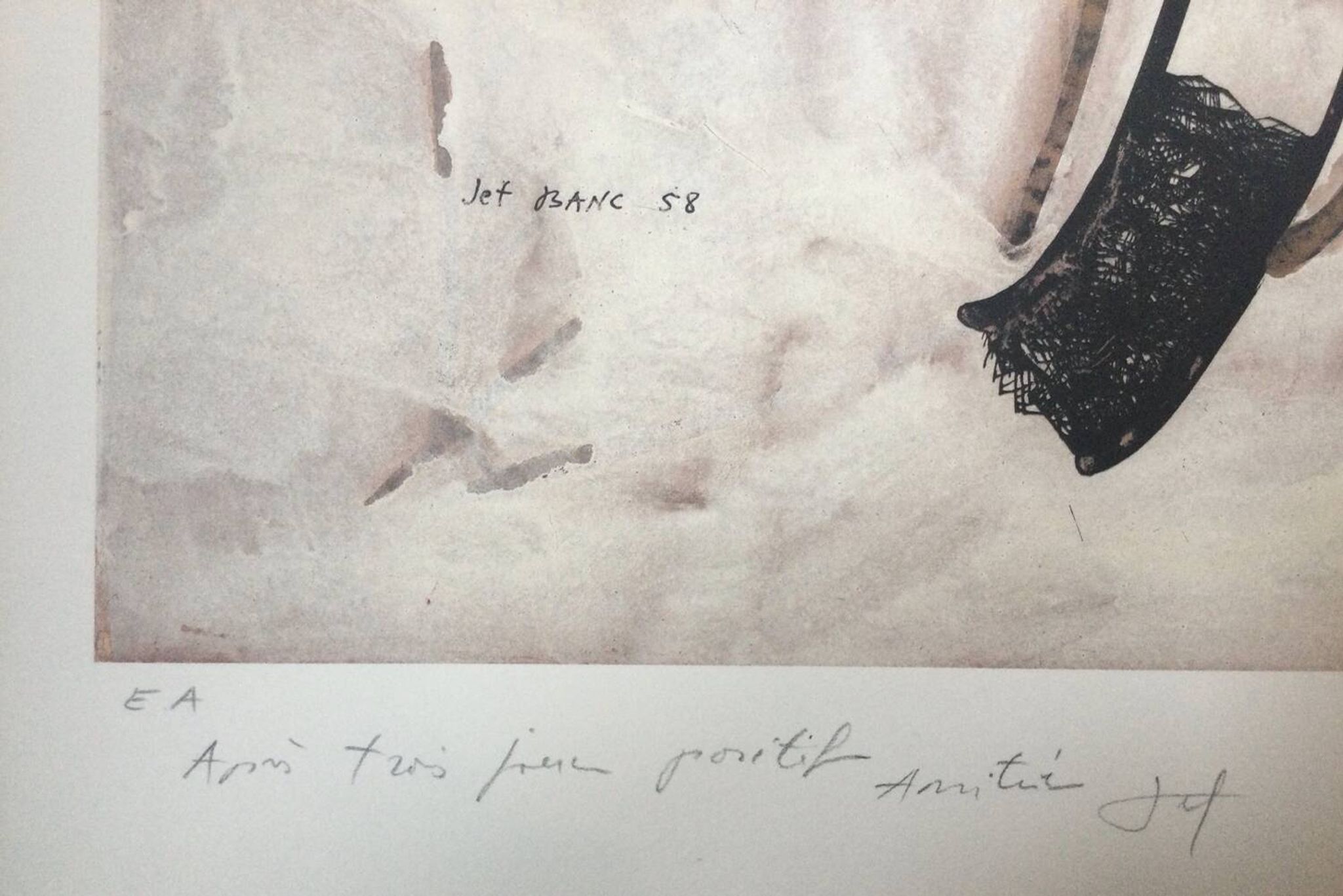 Lithographie de Josef BANC, composition 1957