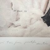 Lithograph by Josef BANC, composition 1957