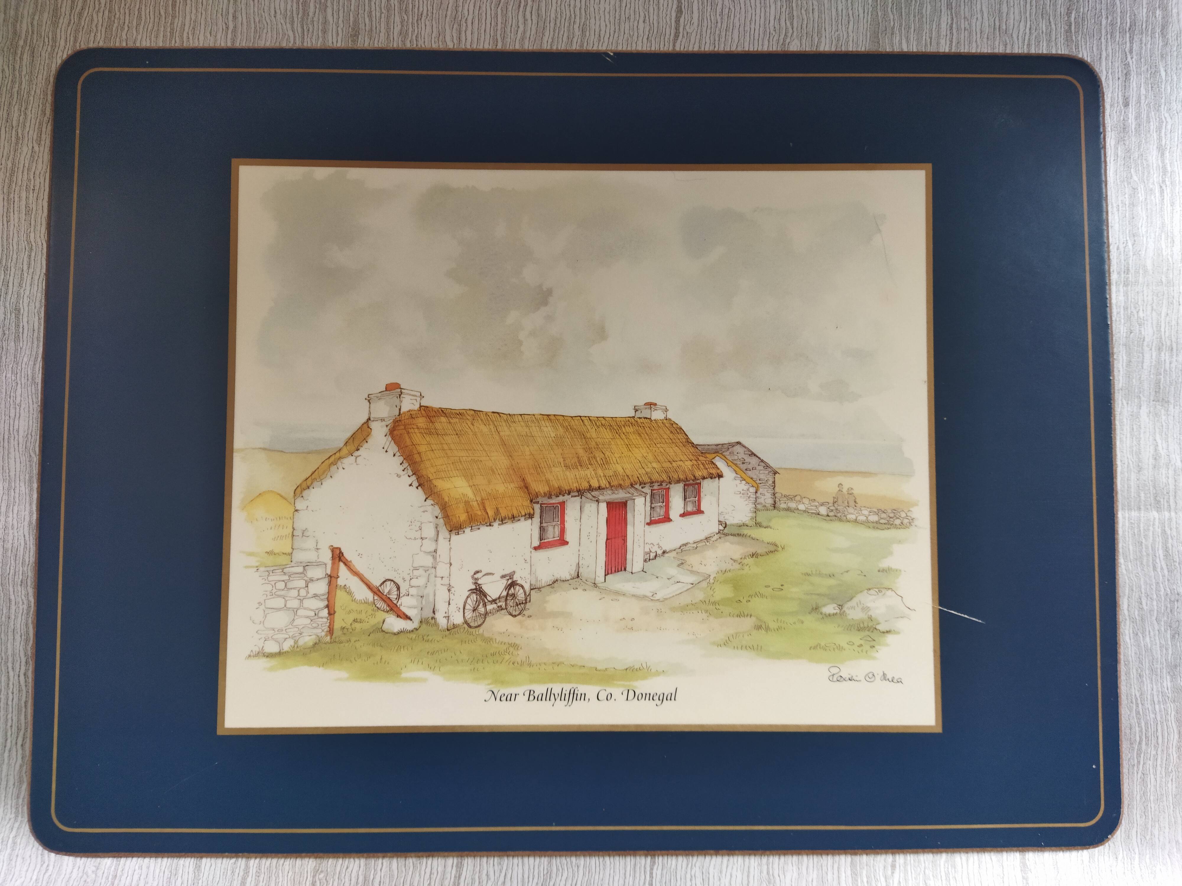 Placemats "Traditional houses of Ireland"