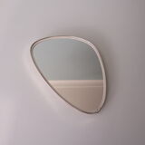 Free-form mirror with gold edge, 1950, 40x27 cm