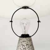Vintage Postmodern Eno table lamp in glass and terrazzo from Ikea, 1990s.
