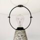 Vintage Postmodern Eno table lamp in glass and terrazzo from Ikea, 1990s.