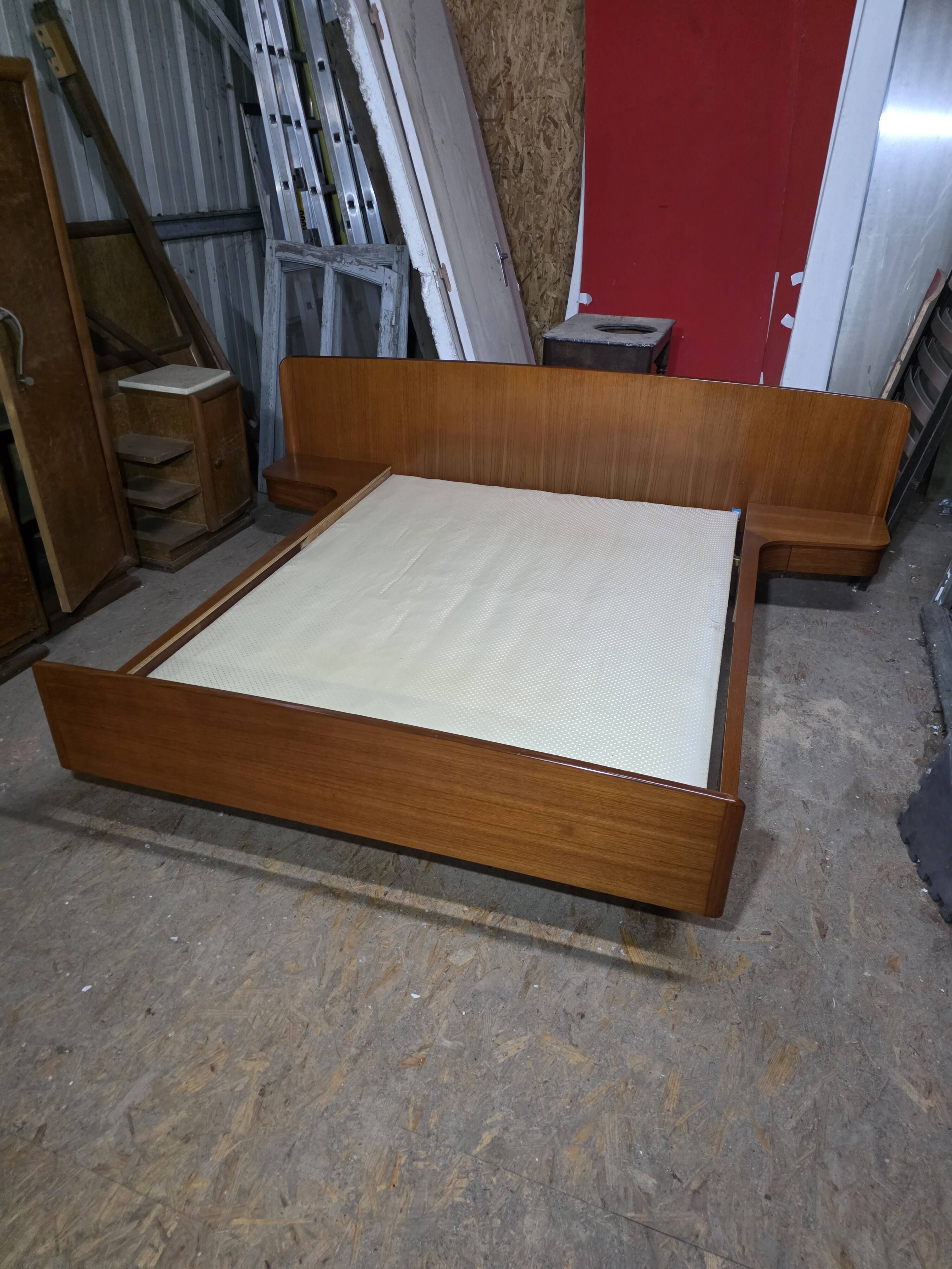 Scandinavian teak bed from the 1960s.