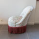 Fauteuil crapaud tissu