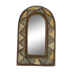 Miroir oriental en laiton et os