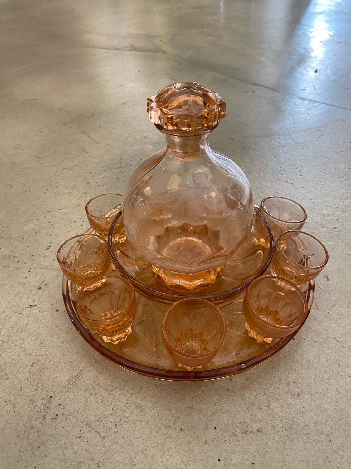 Art Deco liqueur service