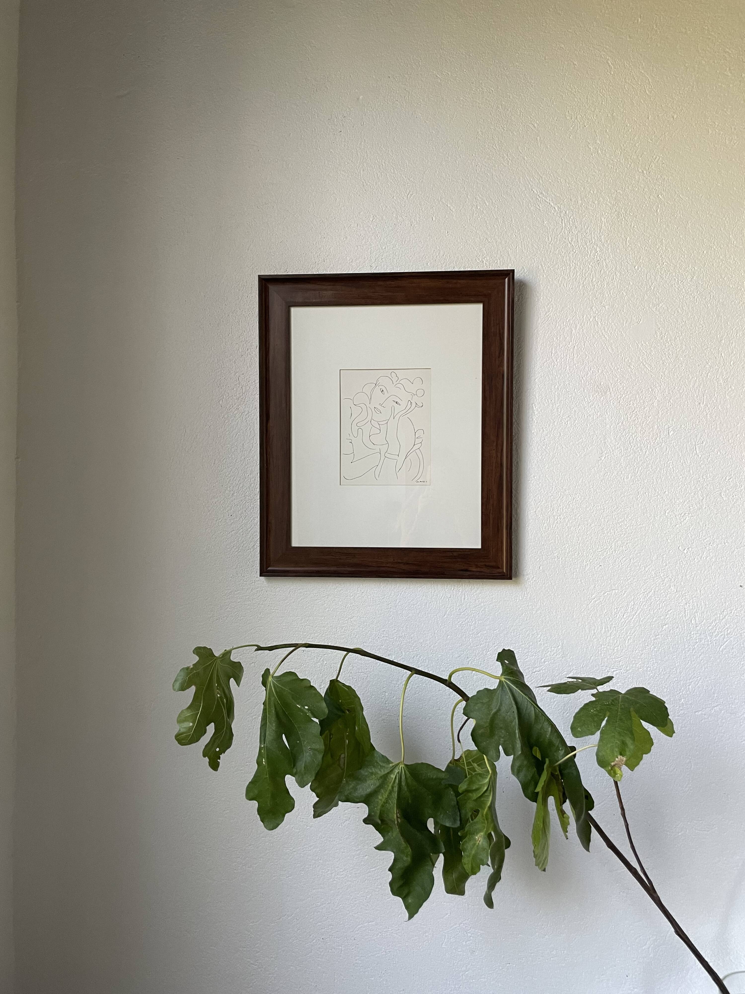 Henri Matisse vellum screenprint framed by King McGraw