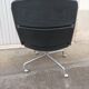 Vintage black leather armchair