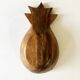 Wooden pocket tray, pineapple shape