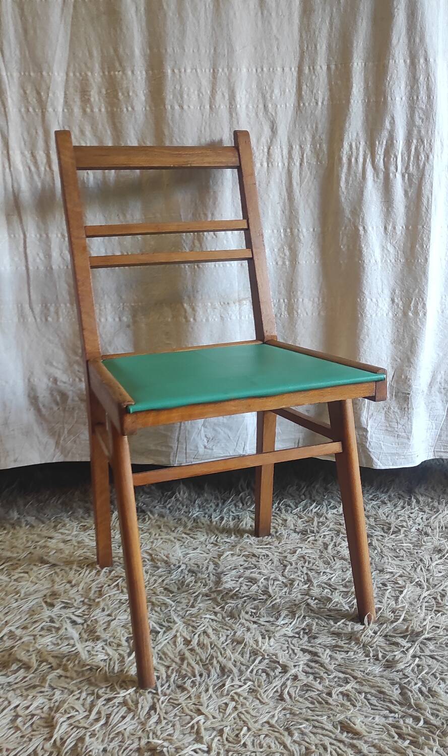 Vintage chair with compass legs - 1950s/60s