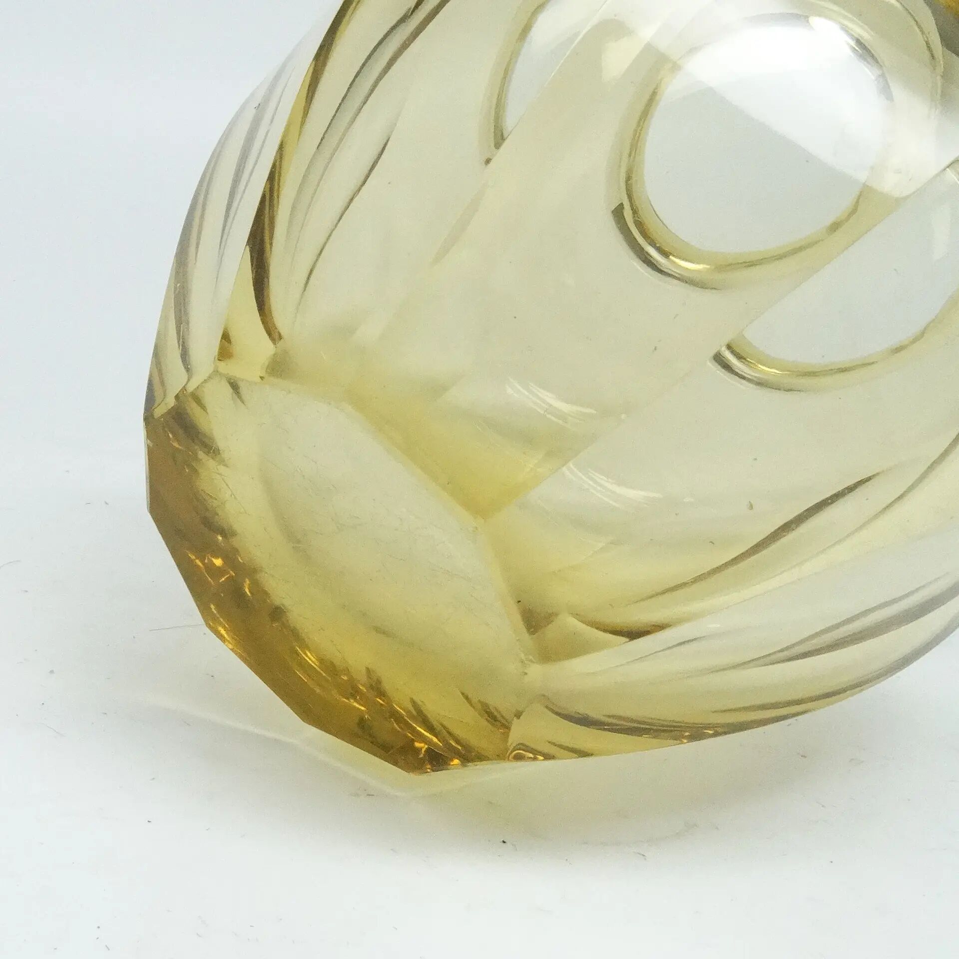 Art Deco vase, crystal, design by J. Hoffmann, Bohemia, Czech Republic, 1930s