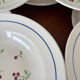 Set of 8 vintage Lunéville deep plates model Odile – bay decoration
