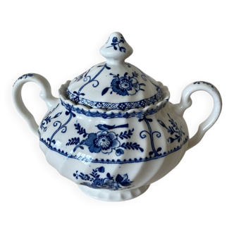 Sucrier porcelaine anglaise Johnson Bros modèle Indies / Indes