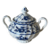 Johnson Bros English porcelain sugar bowl, Indies pattern