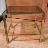 3 nesting tables in gilded brass