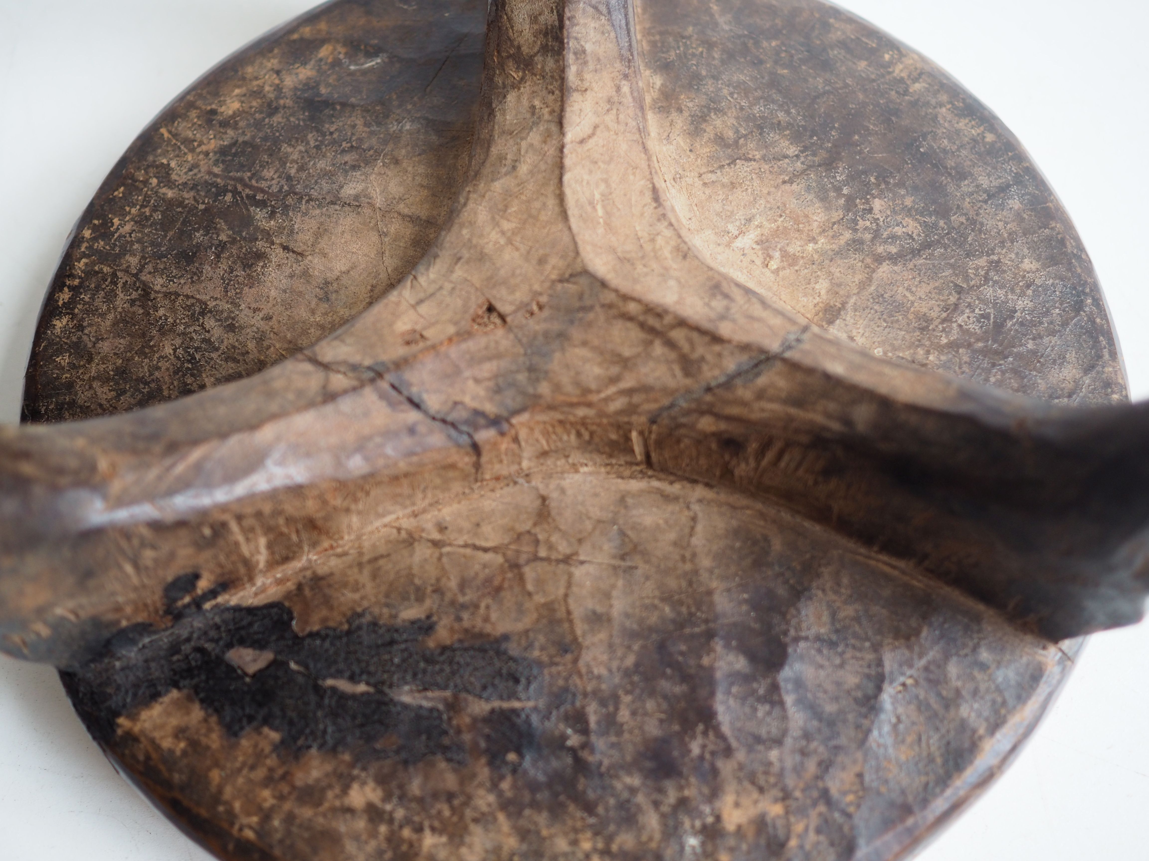 Wa-Hehe tribal carved tripod stool, Tanzania 1950s