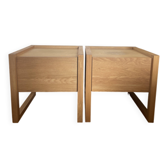 2 bedside tables with drawers / 2 nightstands with drawers